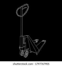 Hand Pallet Jack Lift Manual Forklift Stock Vector Royalty Free