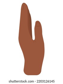 diseño de palmas de mano sobre blanco