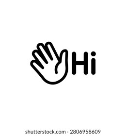 A hand with palm facing outward