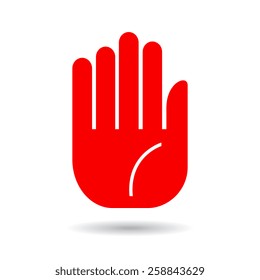 Hand palm icon