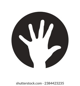 Hand Palm icon, vector illustration template design