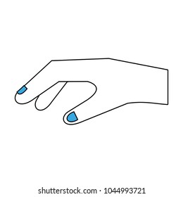 Hand with palm open