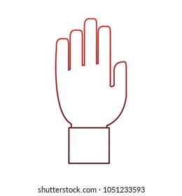 Hand with palm open