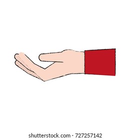 Hand with palm open