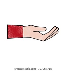 Hand with palm open