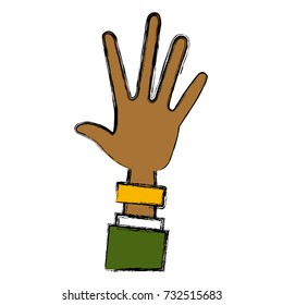 Hand with palm open