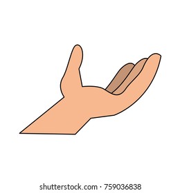 Hand palm open