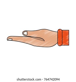 Hand with palm open