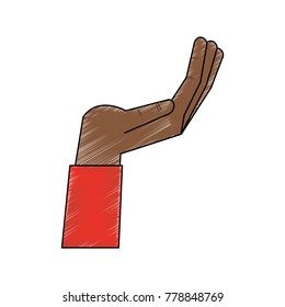 Hand with palm open