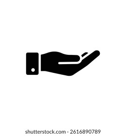 Hand with Palm Open Symbolizing Fairness or Openness