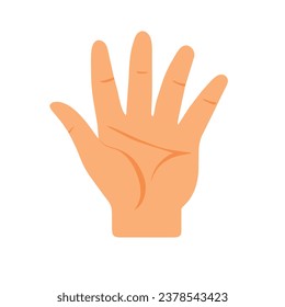 Hand with palm open vektor