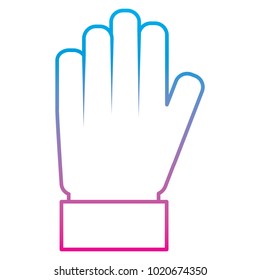 hand palm showing five finger stop