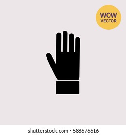 Hand palm simple icon