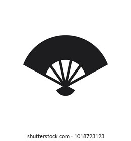hand paper fan icon in trendy flat style 