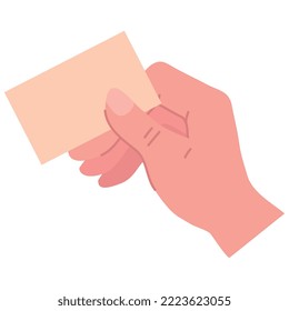 hand with paper note icon