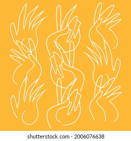 Hand Pattern, Perfect for print on fabric, wallpaper, background, backdrop, etc.