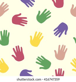 Hand Pattern, Print, Trace, Color, Human Palm