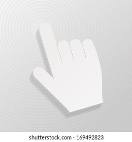 Hand PC cursor symbol 
