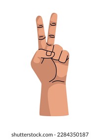 hand peace and love icon