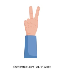 Hand Peace And Love Sign Icon