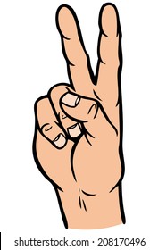 Hand Peace Sign