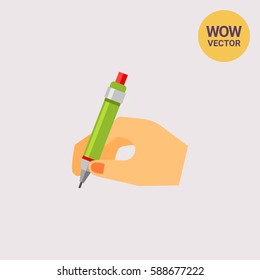 Hand with Pen Icon