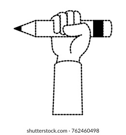 hand with pencil icon
