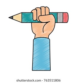 hand with pencil icon
