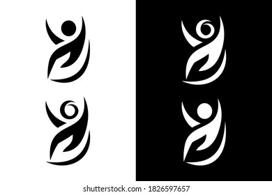 Manos con el concepto de la gente. Muy adecuado para diversos fines comerciales, también para ícono, símbolo, logotipo y muchos más.