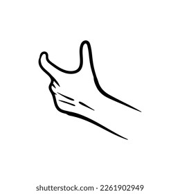 Hand People Gesture illustration creative design, logo design concept illustration template idea