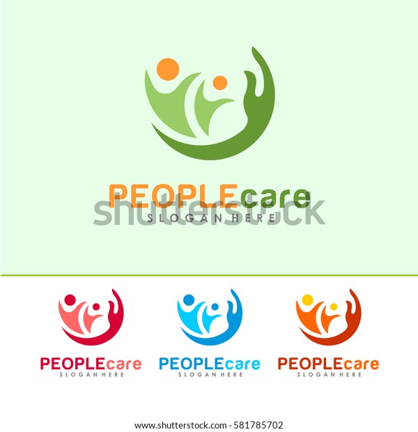 Hand People Logo Icon Sign Vector Stock Vector (Royalty Free) 581785702 ...