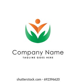 hand people logo template