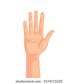 hand person human isolated icon vector illustration design
