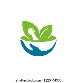 hand Pharmacy logo vector template