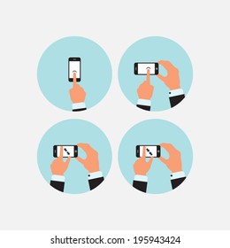 Hand phone icon