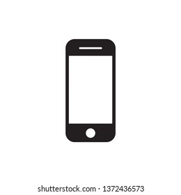 hand phone icon vector. mobile phone smartphone device gadget in smart phone style on the white background.