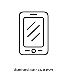 hand phone line vector design icon