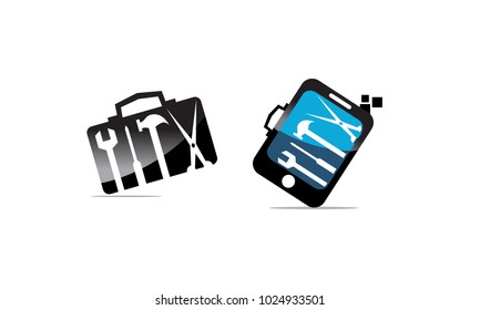 Hand phone Suitcase with tools Set