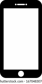 Hand phone vector illustration. Flat style