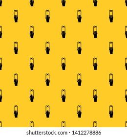 Hand photographs on smartphone pattern seamless vector repeat geometric yellow for any design