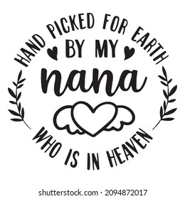 escogido a mano para la tierra por mi nana que está en el cielo de fondo citas inspiradoras tipografía diseño de letras