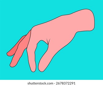Ilustración vectorial de recolección a mano aislada