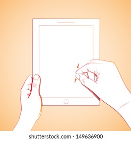 Hand Pinch 10 inch tablet 