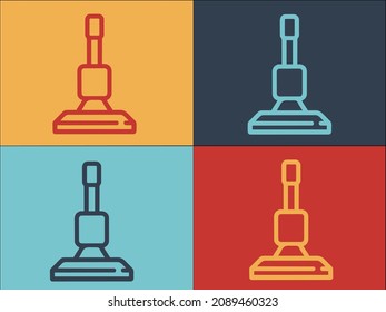 Hand Pipe Steam Cleaner Logo Template, Simple Flat Icon of equipment,cleaner,steam