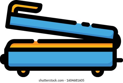 Hand plastic sealer home electronic icon illustration 