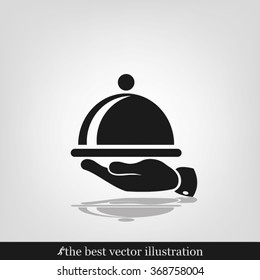 hand and platter icon