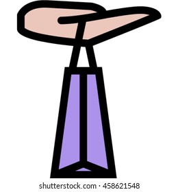 hand pocket outline icon