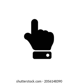 hand point up Icon. Flat style design isolated on white background. Vector illustration