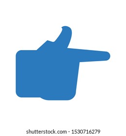 Hand point right direction icon
