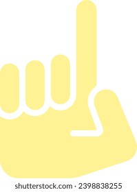 Hand Point Upward Direction Icon